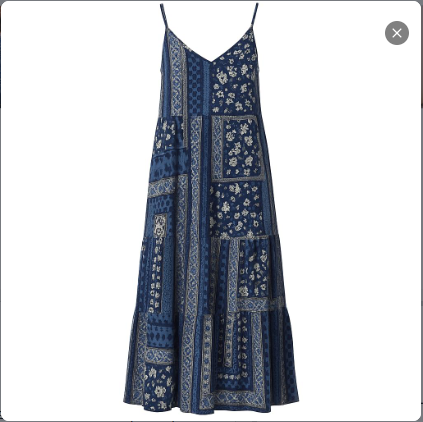 AETHNO Indigo Patchwork Batik Dress - Image 3