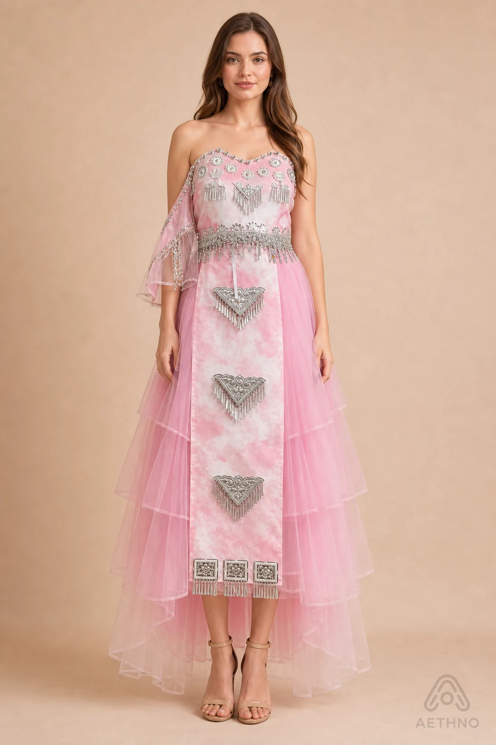 AETHNO Miao-Inspired Embroidered Women's Outfit - Look 02