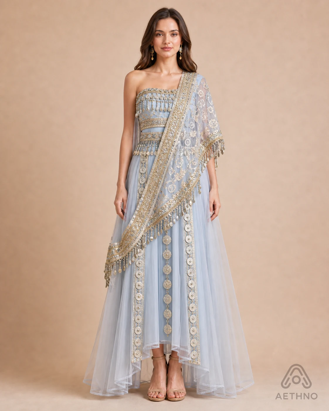 AETHNO Miao-Inspired Embroidered Women's Outfit - Look 05