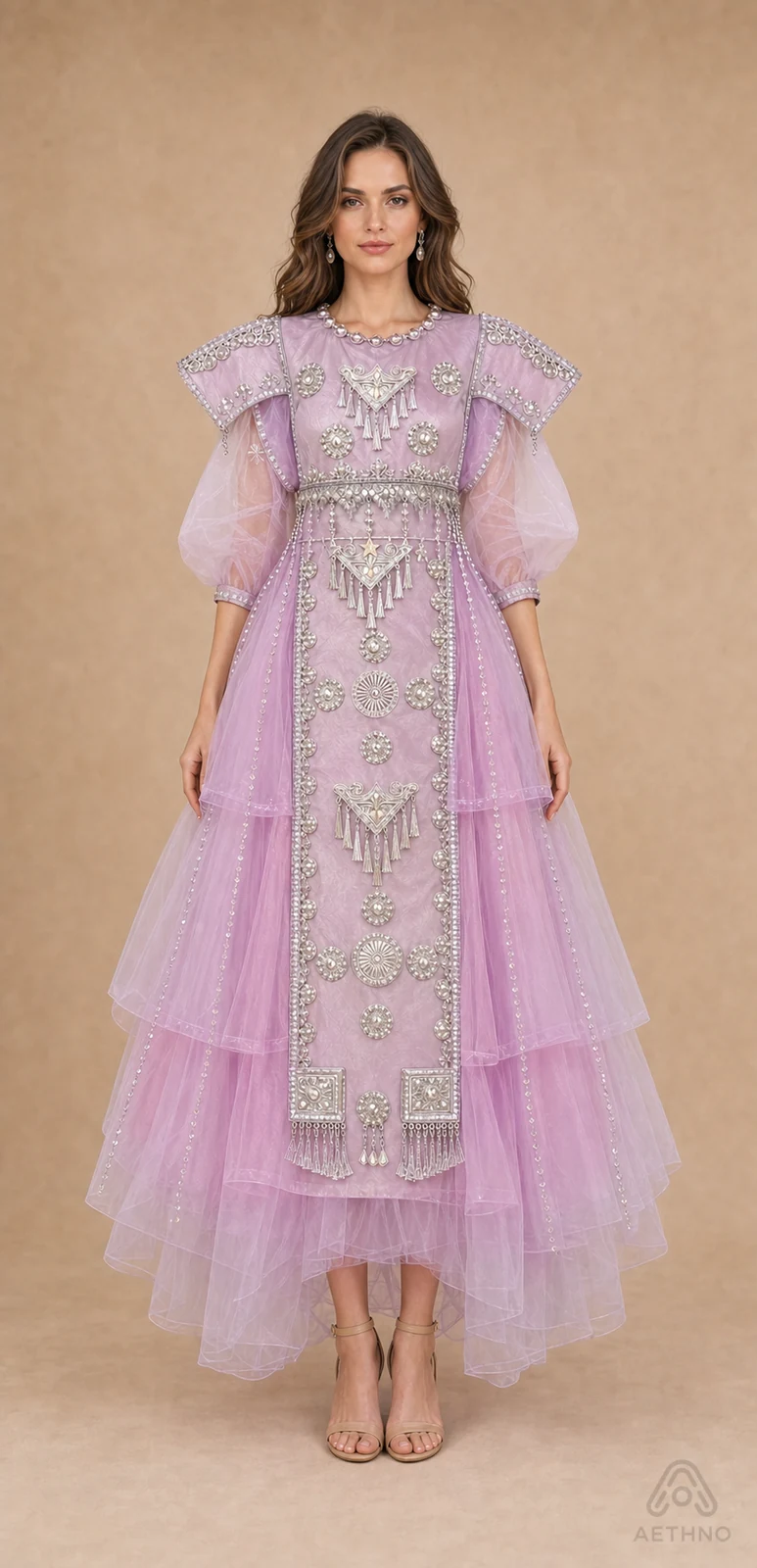 AETHNO Miao-Inspired Embroidered Women's Outfit - Look 08