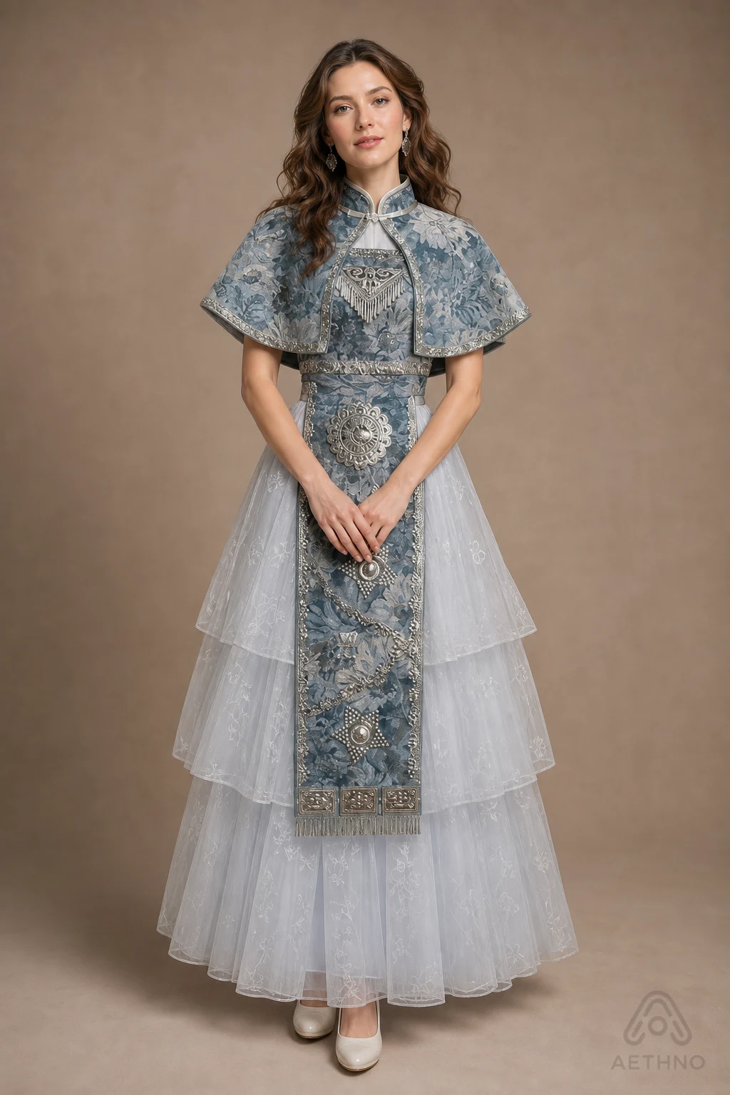 AETHNO Miao-Inspired Embroidered Women's Outfit - Look 51