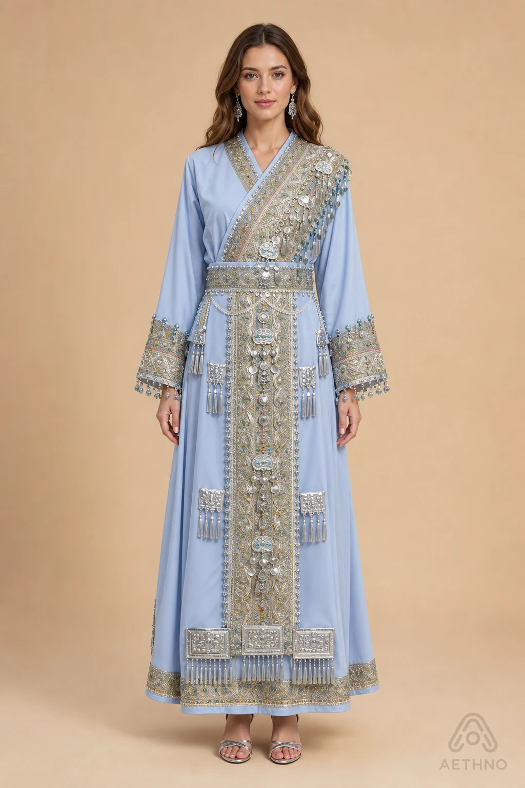 AETHNO Miao-Inspired Embroidered Women's Outfit - Look 70