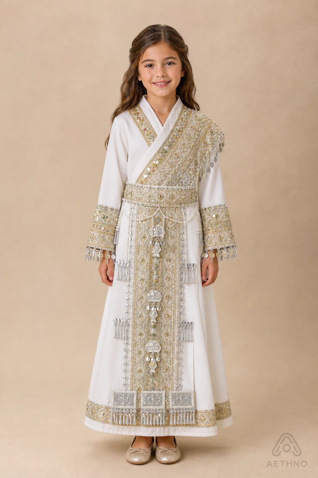 AETHNO Miao-Inspired Embroidered Girls' Outfit - Look 70 Kids Style 03