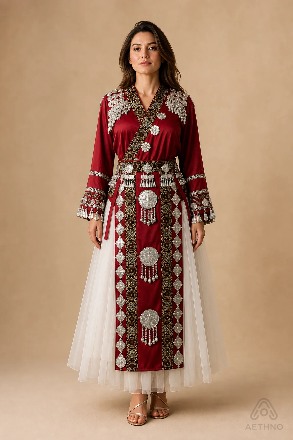 AETHNO Miao-Inspired Embroidered Women's Outfit - Look 78