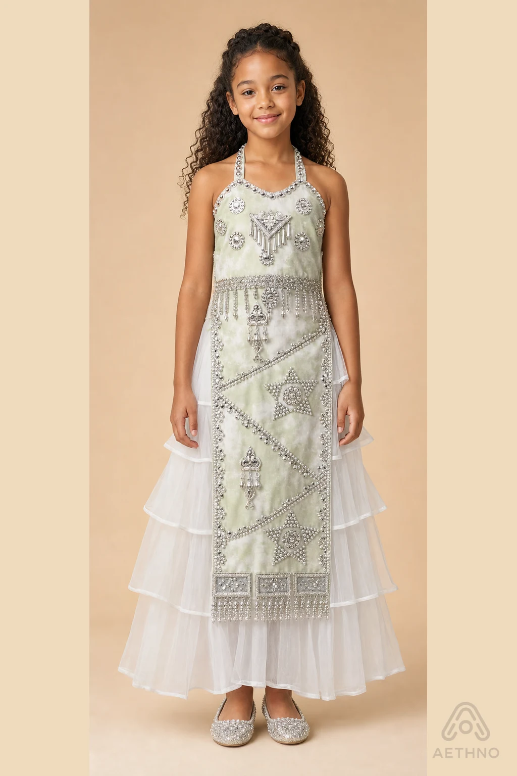 AETHNO Miao-Inspired Embroidered Girls' Outfit - Look 79 Kids Style 03