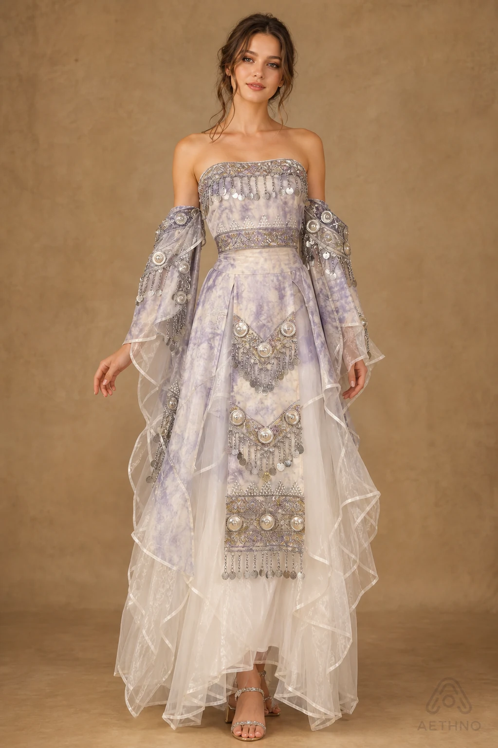 AETHNO Miao-Inspired Embroidered Women's Outfit - Look 83