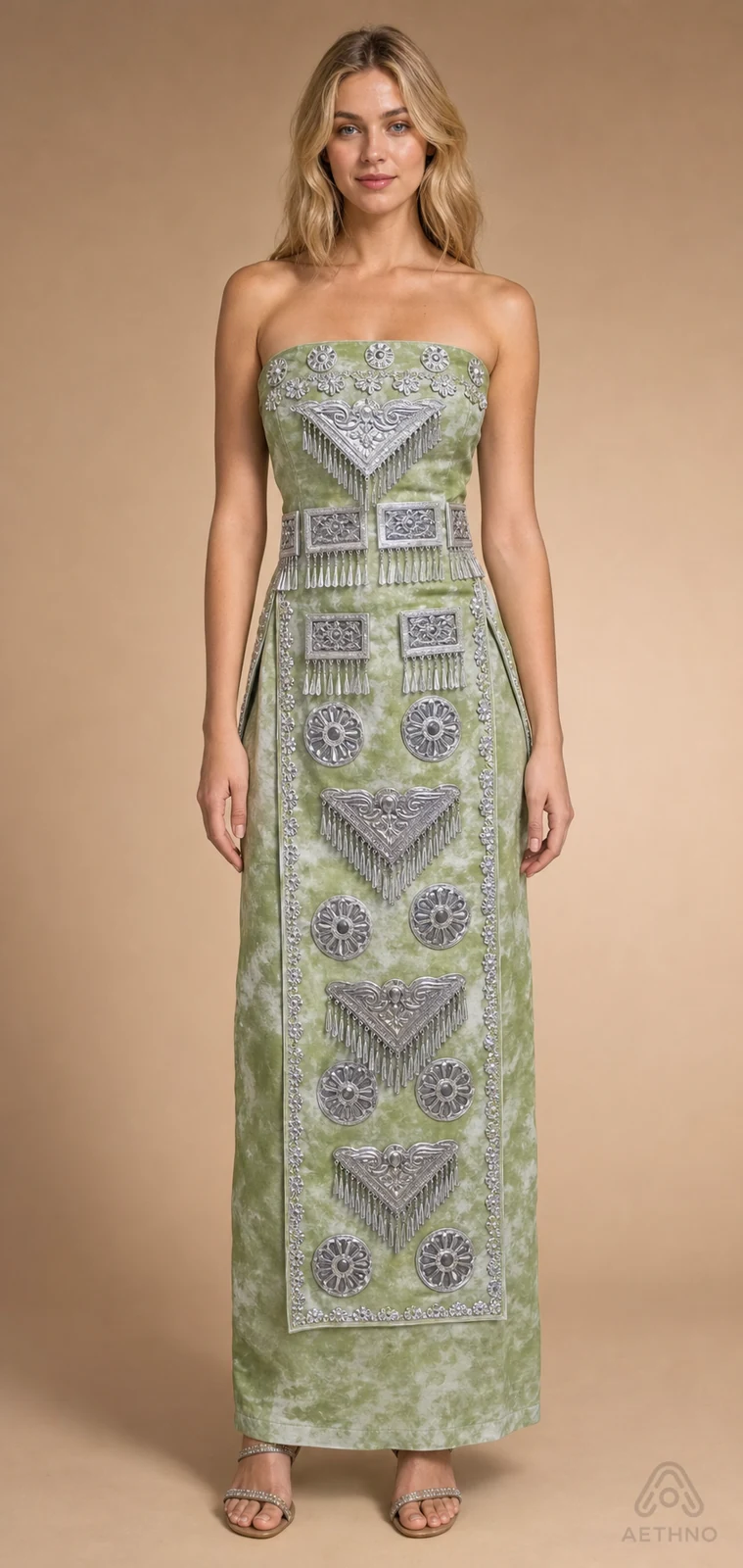 AETHNO Miao-Inspired Embroidered Women's Outfit - Look 105