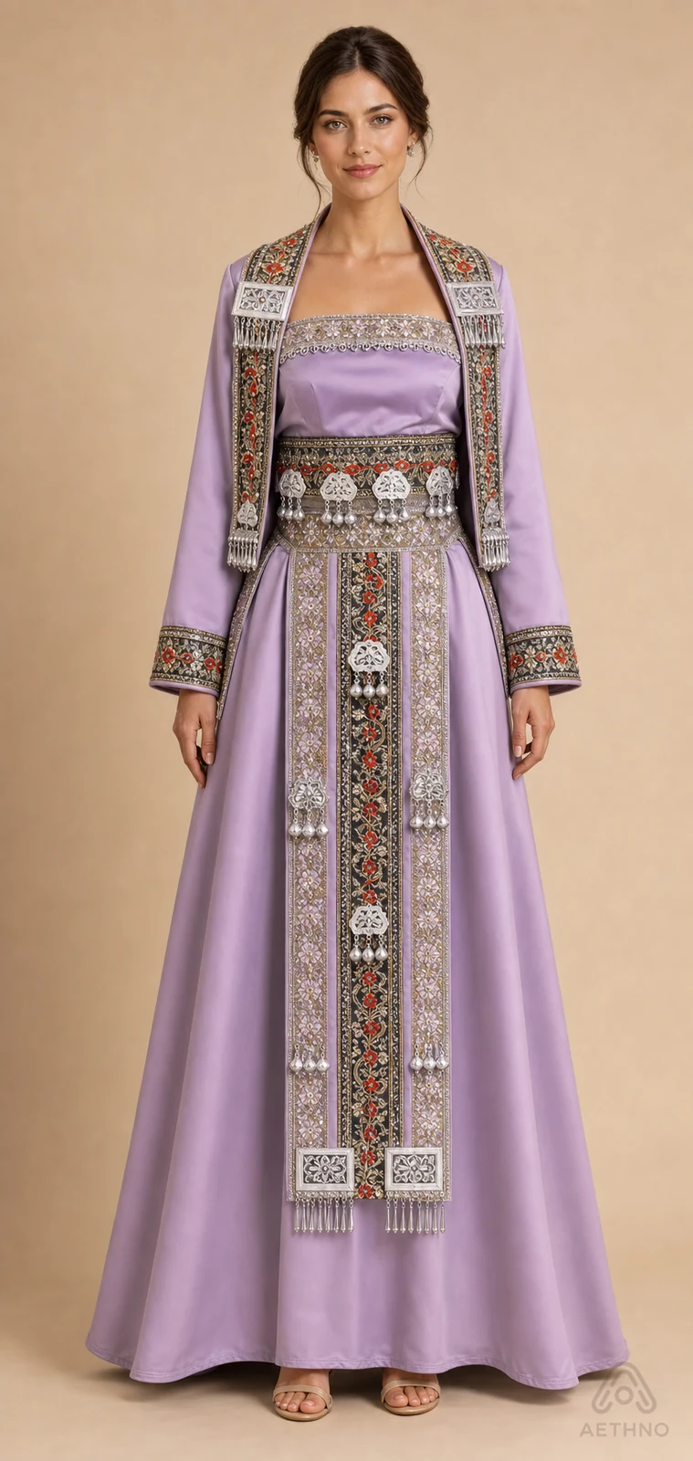 AETHNO Miao-Inspired Embroidered Women's Outfit - Look 137
