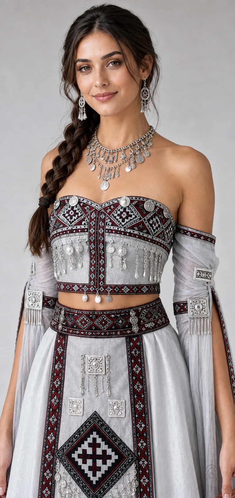 AETHNO Miao-Inspired Embroidered Women's Outfit - Look 145 - Image 7