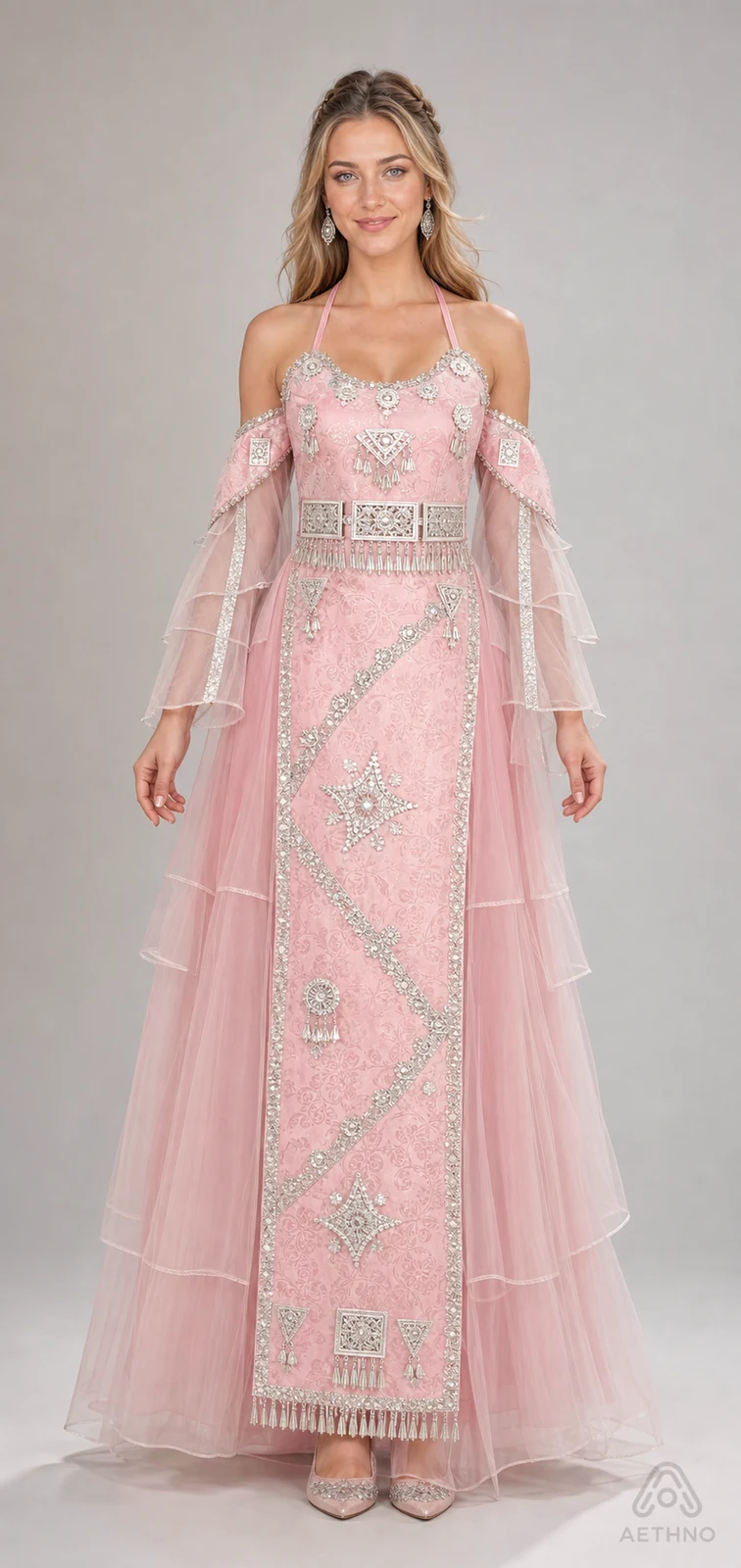 AETHNO Miao-Inspired Embroidered Women's Outfit - Look 148