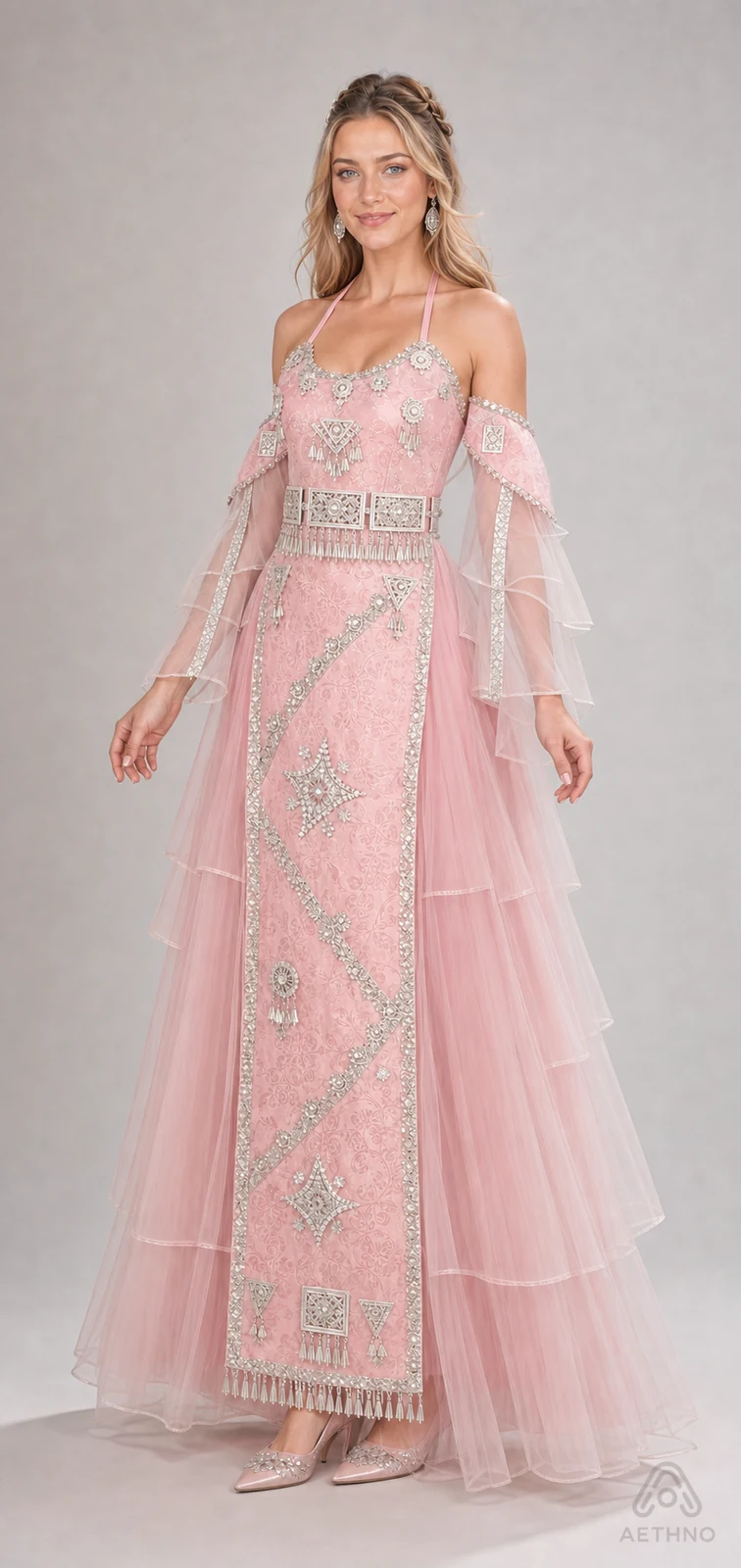 AETHNO Miao-Inspired Embroidered Women's Outfit - Look 148 - Image 2