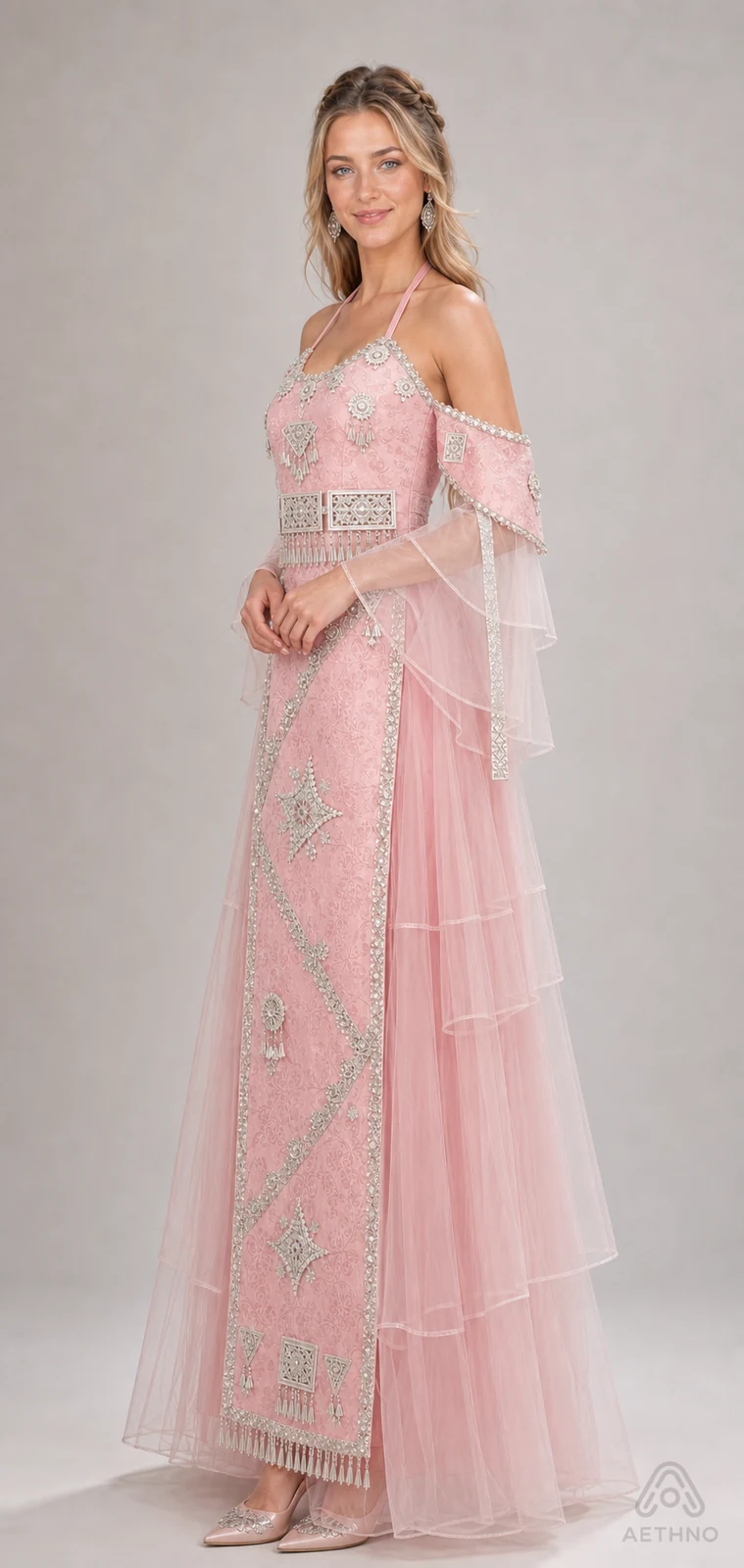 AETHNO Miao-Inspired Embroidered Women's Outfit - Look 148 - Image 3