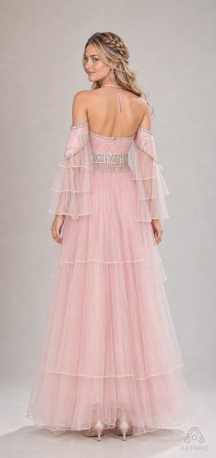 AETHNO Miao-Inspired Embroidered Women's Outfit - Look 148 - Image 4