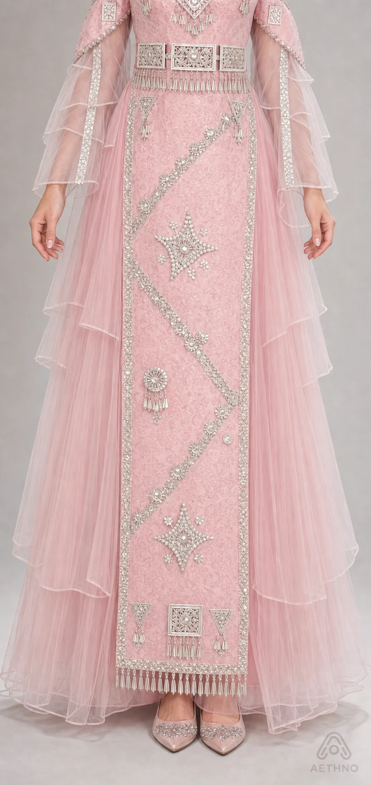 AETHNO Miao-Inspired Embroidered Women's Outfit - Look 148 - Image 8