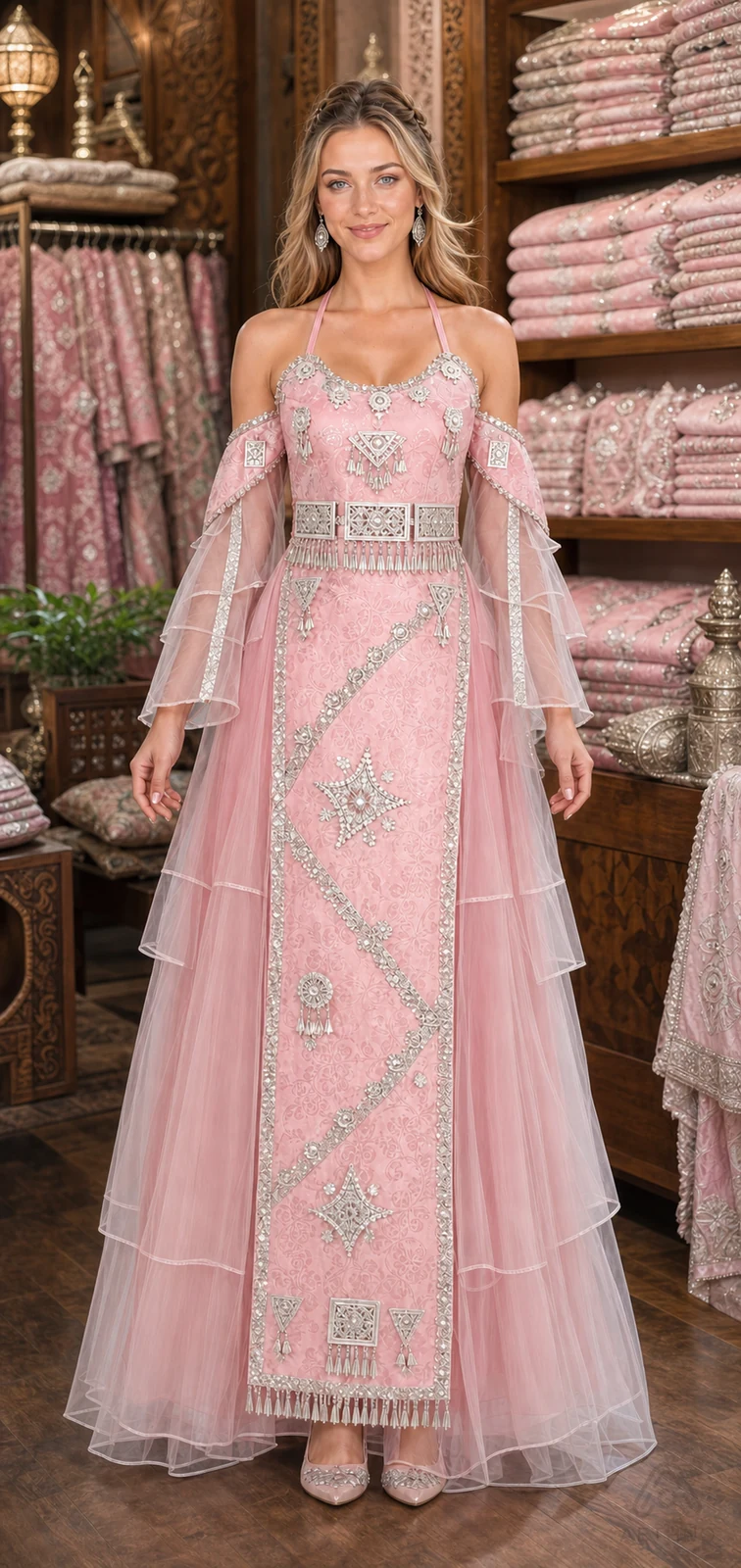AETHNO Miao-Inspired Embroidered Women's Outfit - Look 148 - Image 9