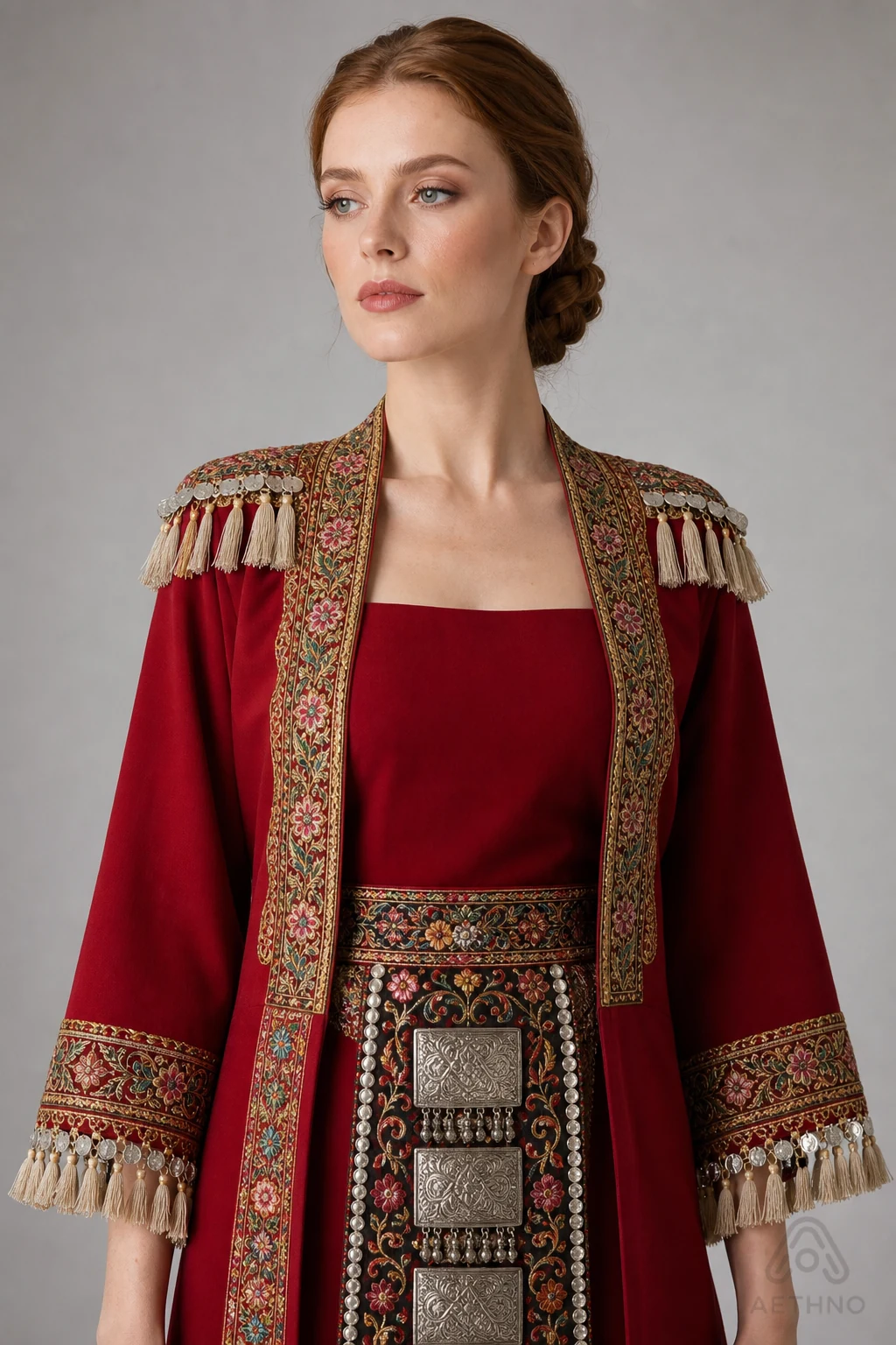 AETHNO Miao-Inspired Embroidered Women's Outfit - Look 150 - Image 5