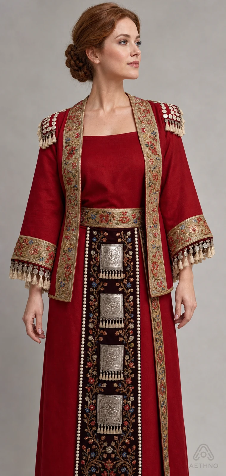 AETHNO Miao-Inspired Embroidered Women's Outfit - Look 150 - Image 7