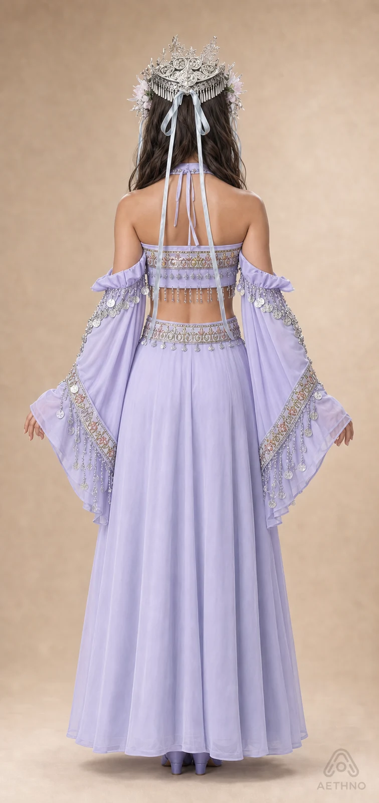 AETHNO Miao-Inspired Embroidered Women's Outfit - Look 165 - Image 4