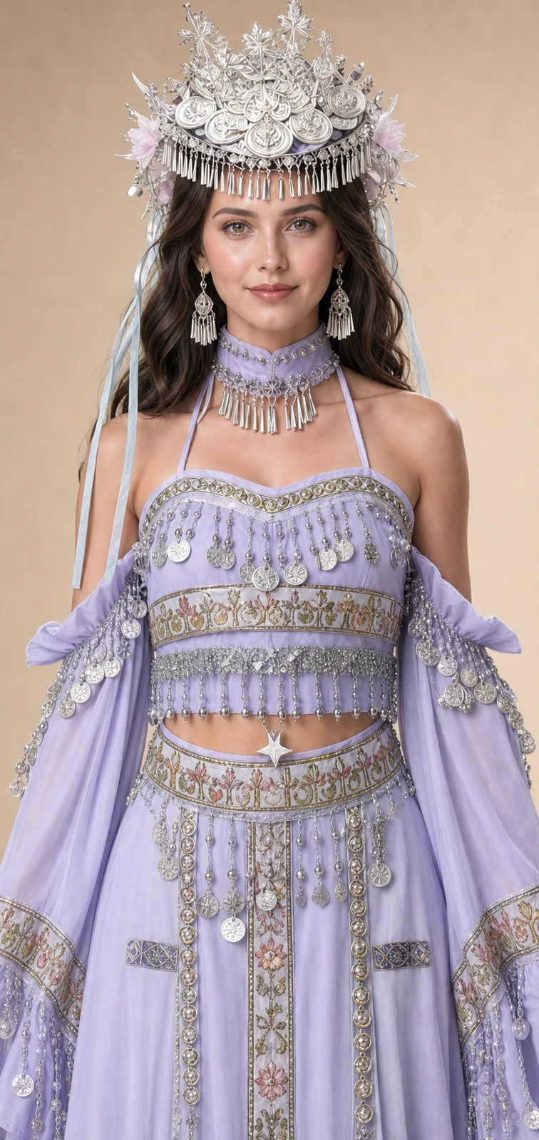 AETHNO Miao-Inspired Embroidered Women's Outfit - Look 165 - Image 5