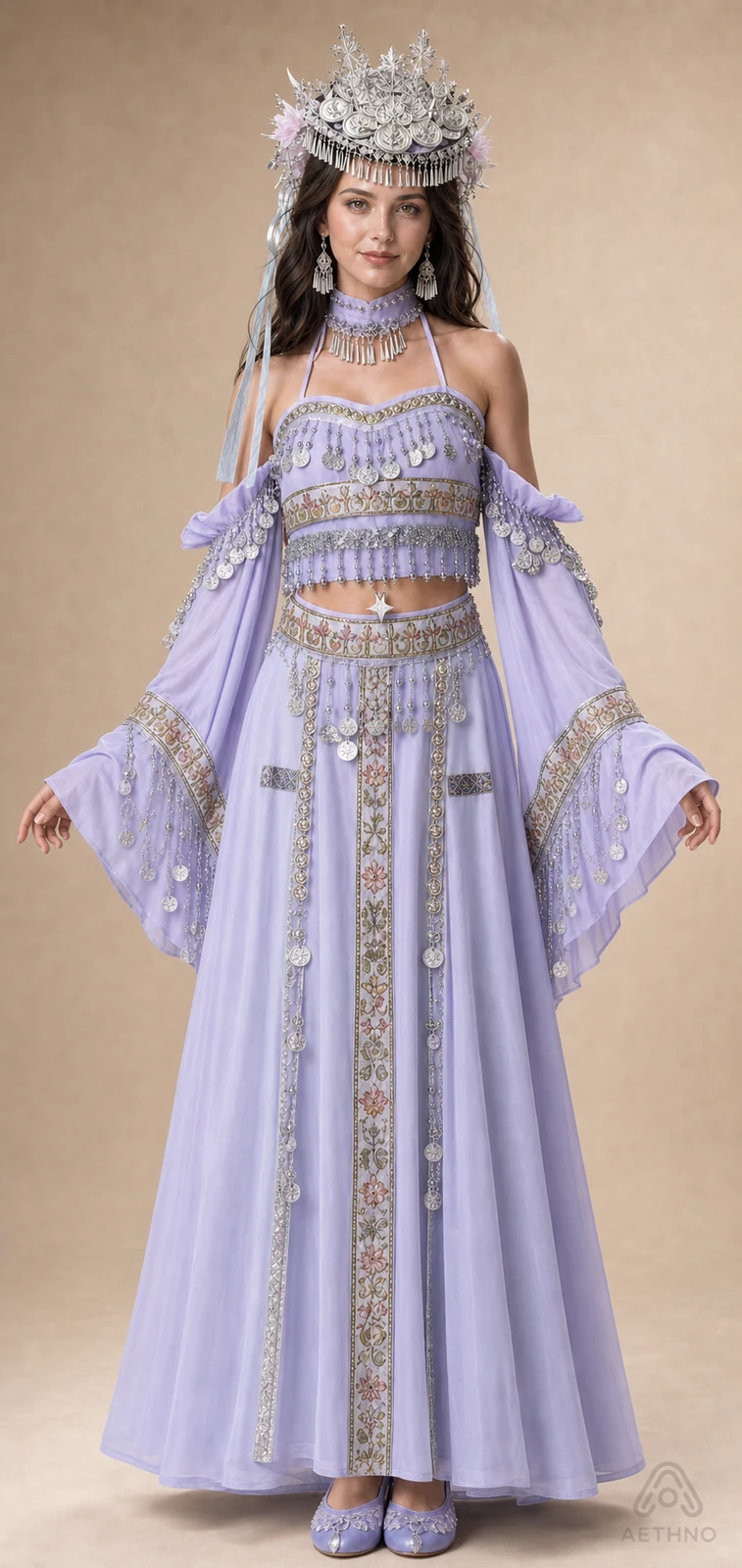 AETHNO Miao-Inspired Embroidered Women's Outfit - Look 165 - Image 8