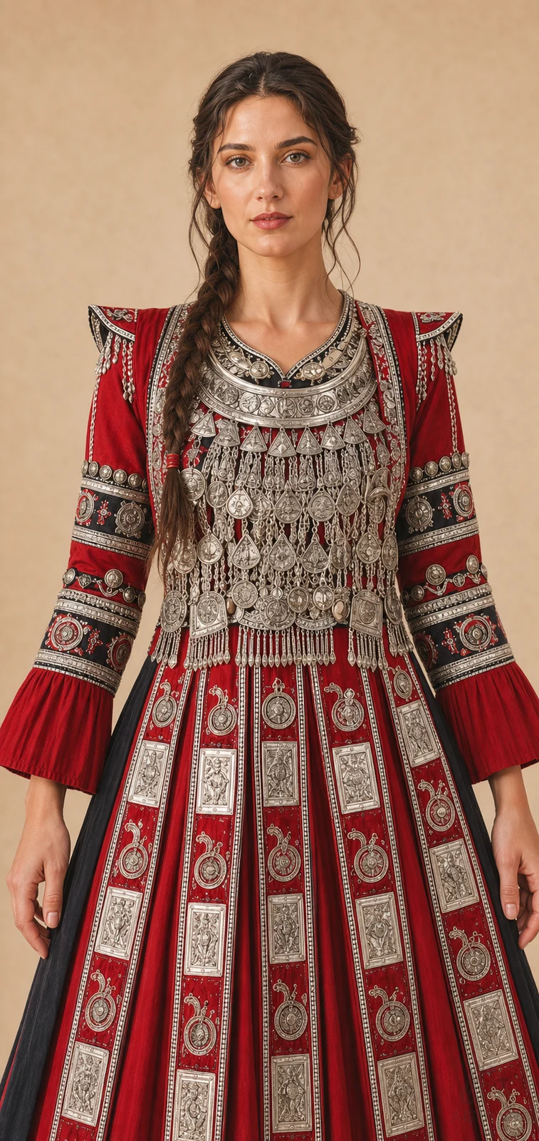 AETHNO Miao-Inspired Embroidered Women's Outfit - Look 169 - Image 5