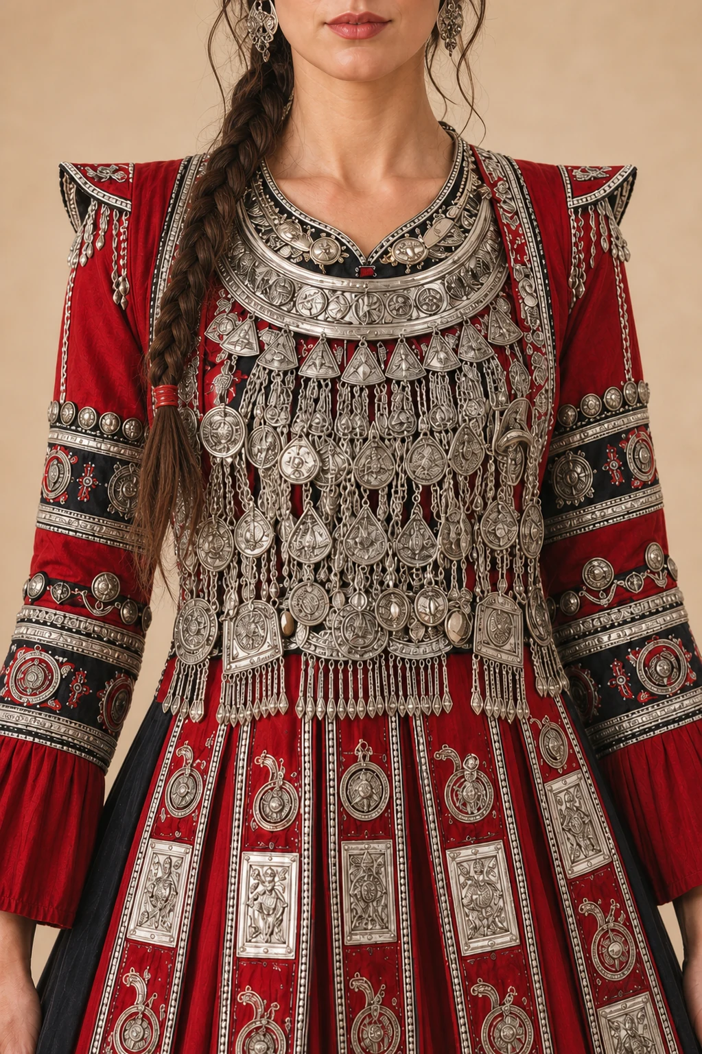 AETHNO Miao-Inspired Embroidered Women's Outfit - Look 169 - Image 6