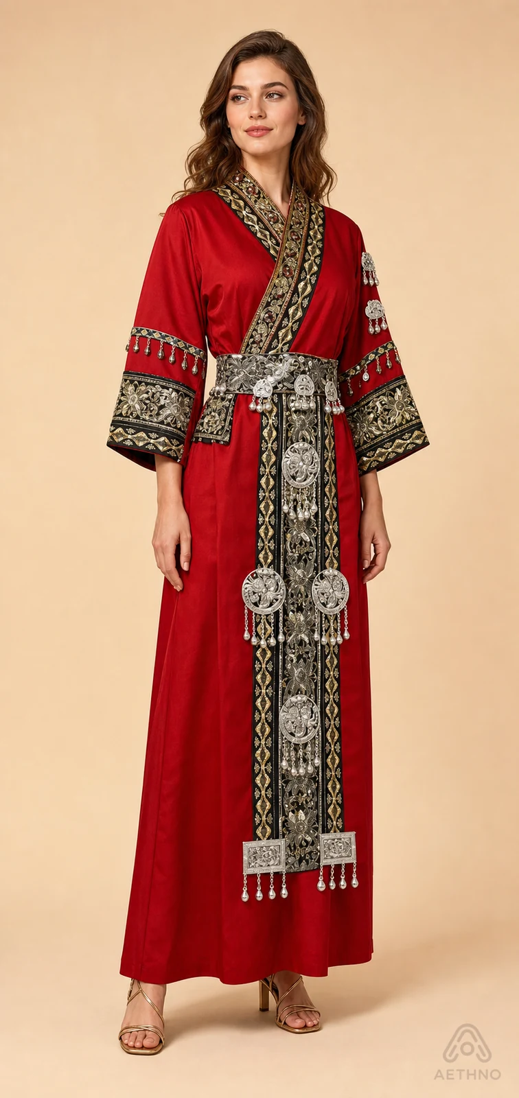 AETHNO Miao-Inspired Embroidered Women's Outfit - Look 175 - Image 2