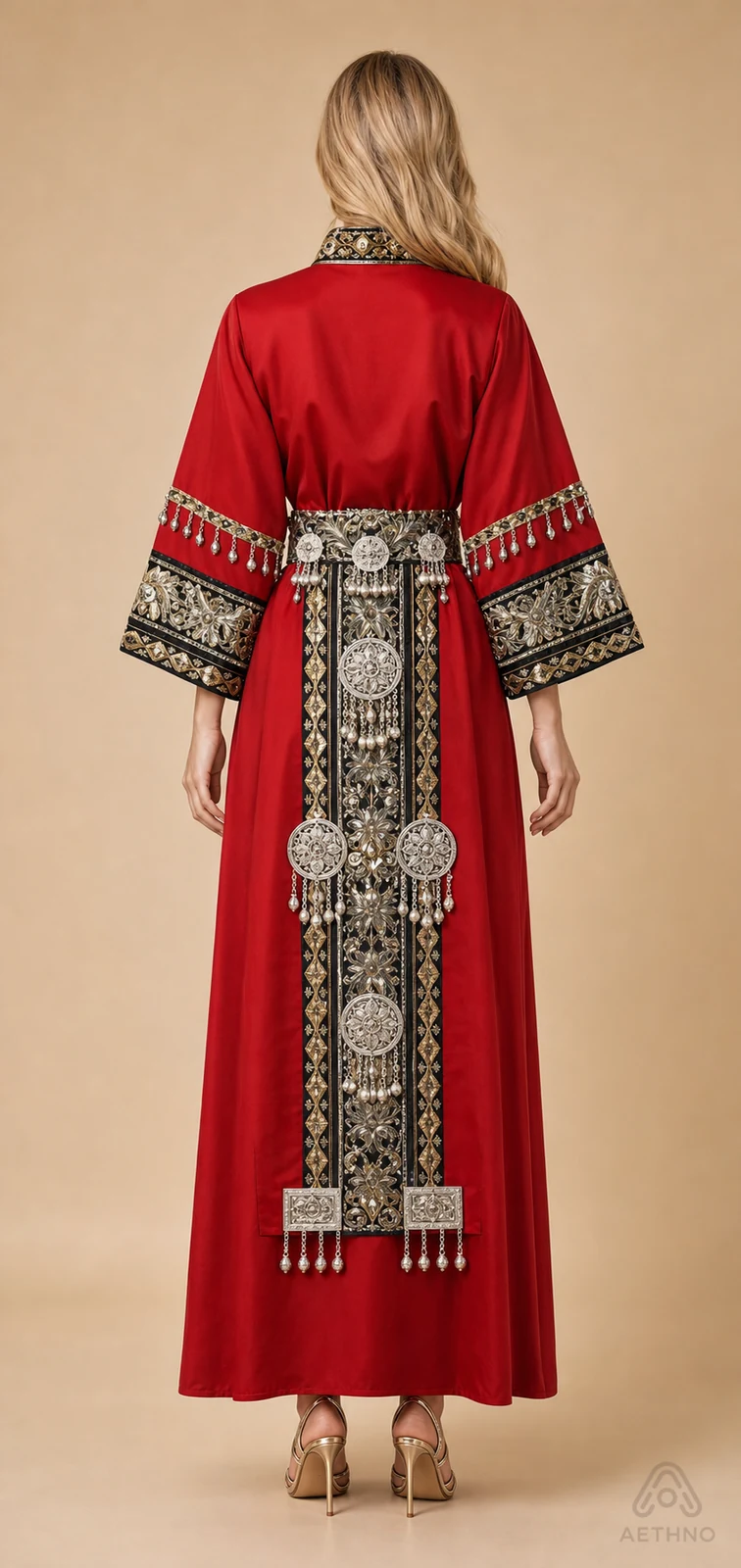 AETHNO Miao-Inspired Embroidered Women's Outfit - Look 175 - Image 4