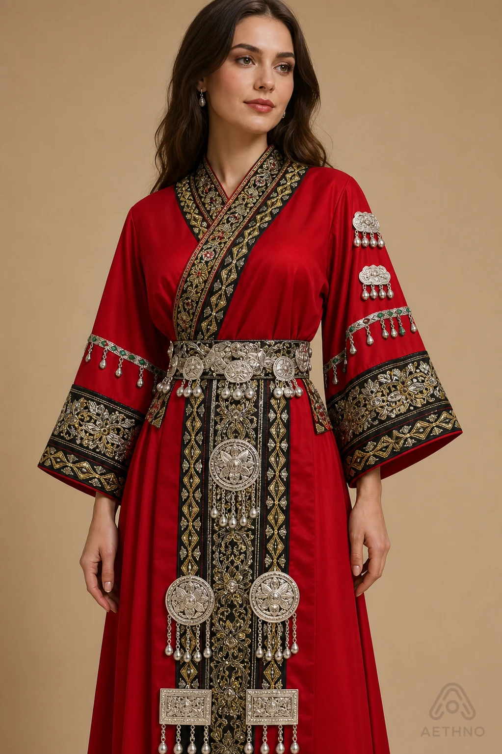 AETHNO Miao-Inspired Embroidered Women's Outfit - Look 175 - Image 5