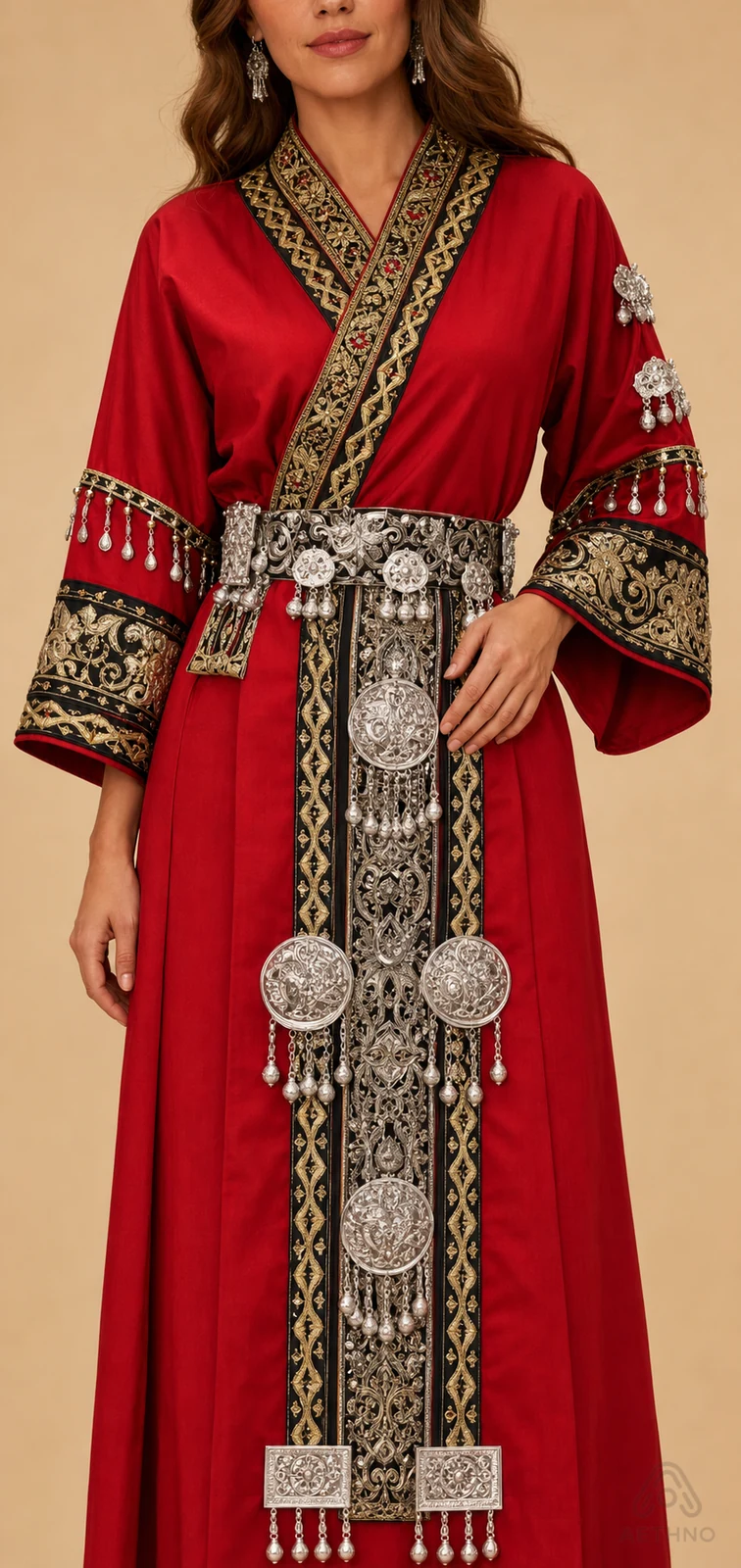 AETHNO Miao-Inspired Embroidered Women's Outfit - Look 175 - Image 6