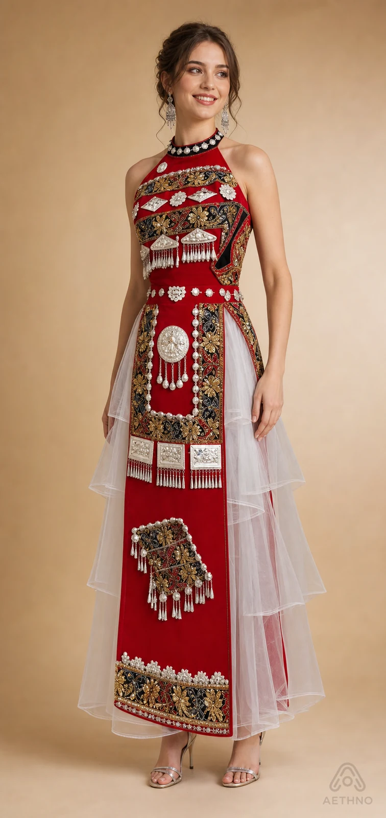 AETHNO Miao-Inspired Embroidered Women's Outfit - Look 177 - Image 2