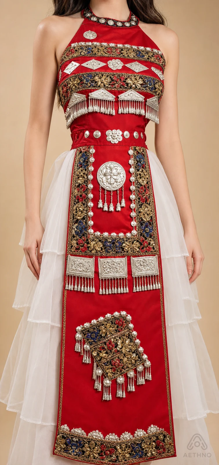 AETHNO Miao-Inspired Embroidered Women's Outfit - Look 177 - Image 6