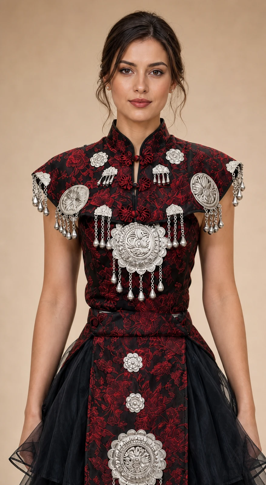 AETHNO Miao-Inspired Embroidered Women's Outfit - Look 184 - Image 5