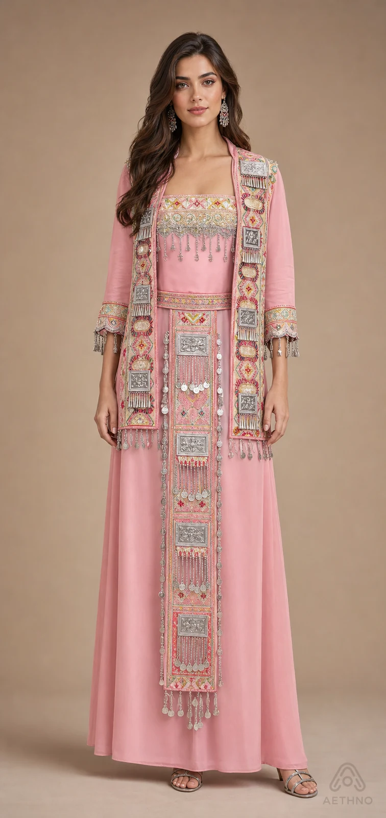 AETHNO Miao-Inspired Embroidered Women's Outfit - Look 213
