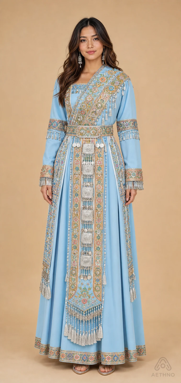 AETHNO Miao-Inspired Embroidered Women's Outfit - Look 227