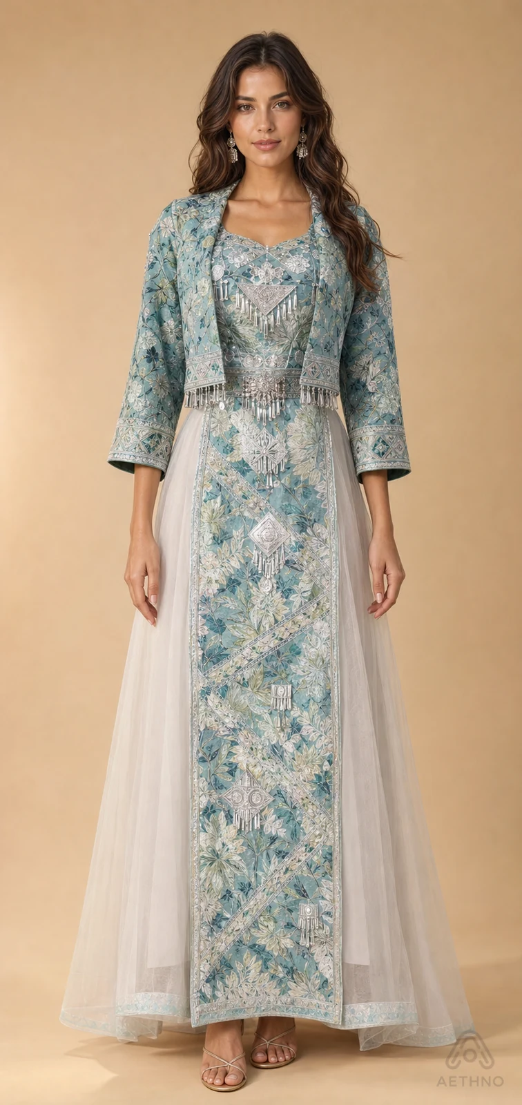 AETHNO Miao-Inspired Embroidered Women's Outfit - Look 229