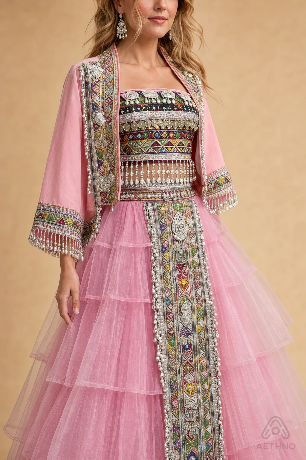 AETHNO Miao-Inspired Embroidered Women's Outfit - Look 243 - Image 7