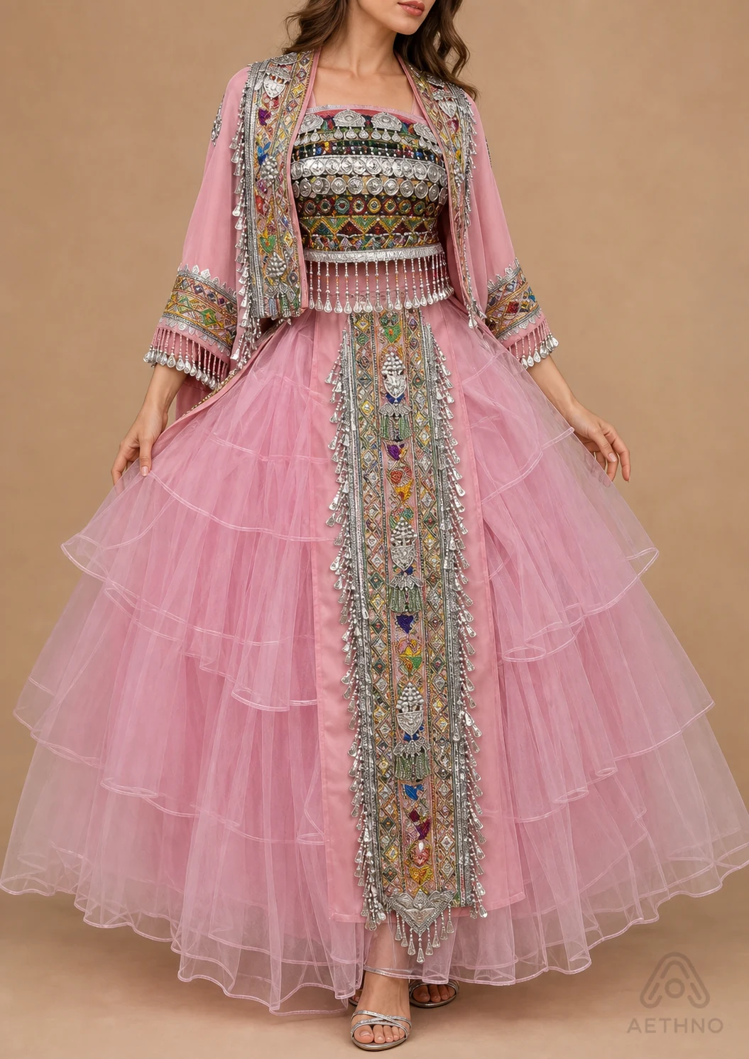 AETHNO Miao-Inspired Embroidered Women's Outfit - Look 243 - Image 8