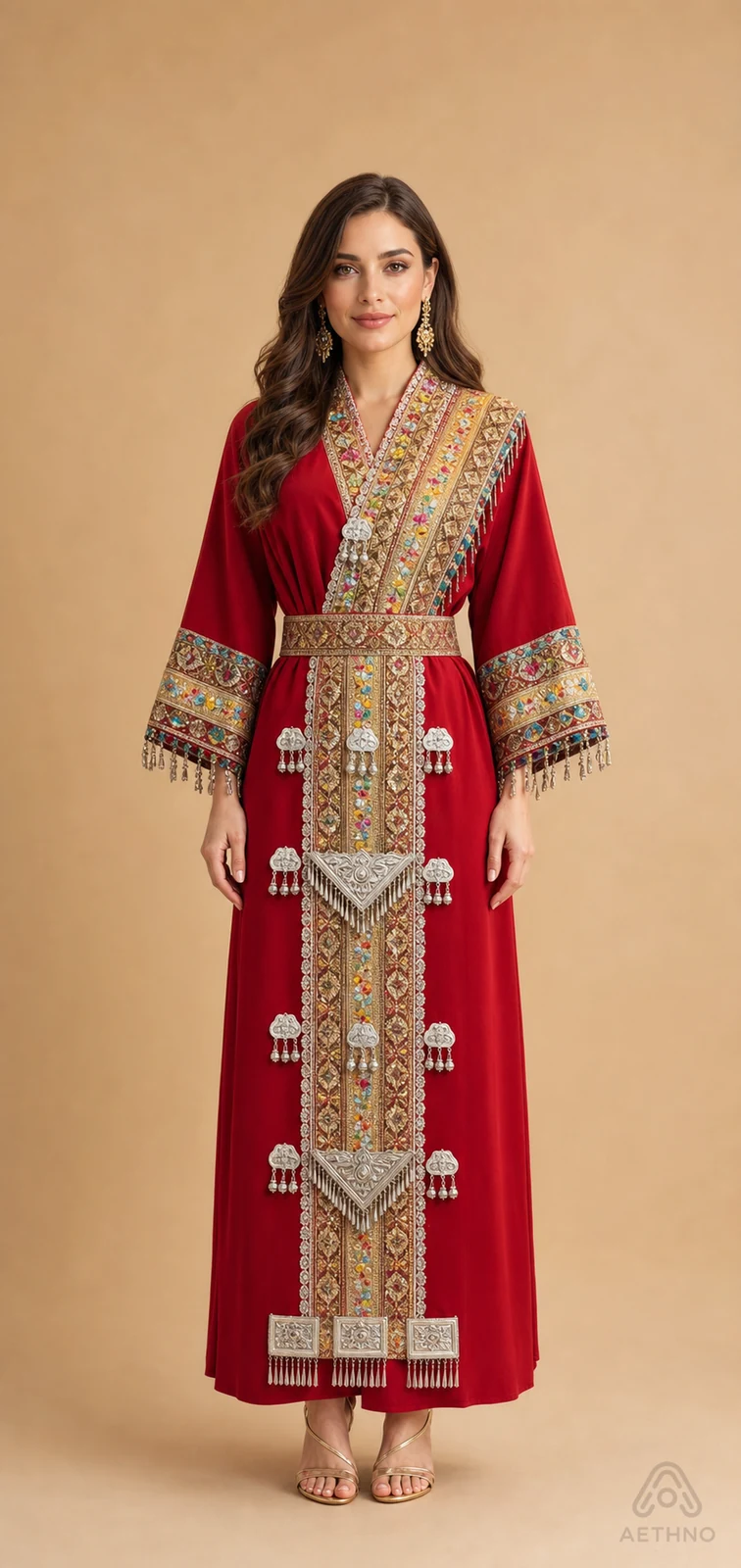 AETHNO Miao-Inspired Embroidered Women's Outfit - Look 257