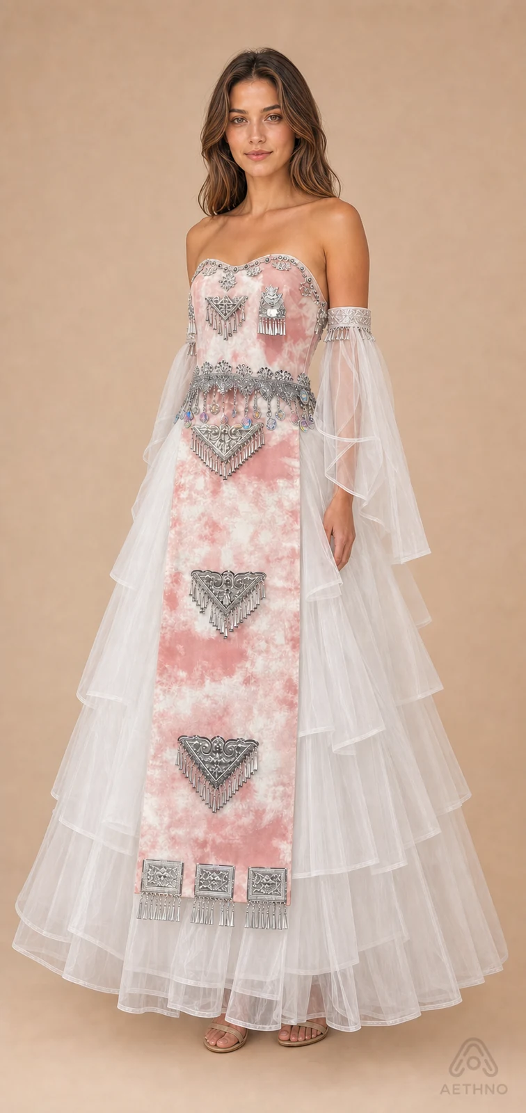 AETHNO Miao-Inspired Embroidered Women's Outfit - Look 260 - Image 2