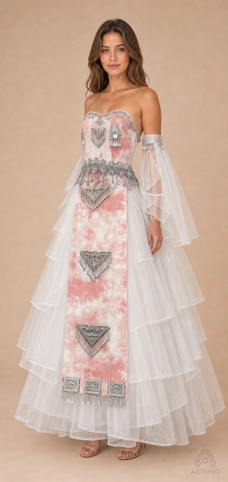 AETHNO Miao-Inspired Embroidered Women's Outfit - Look 260 - Image 3