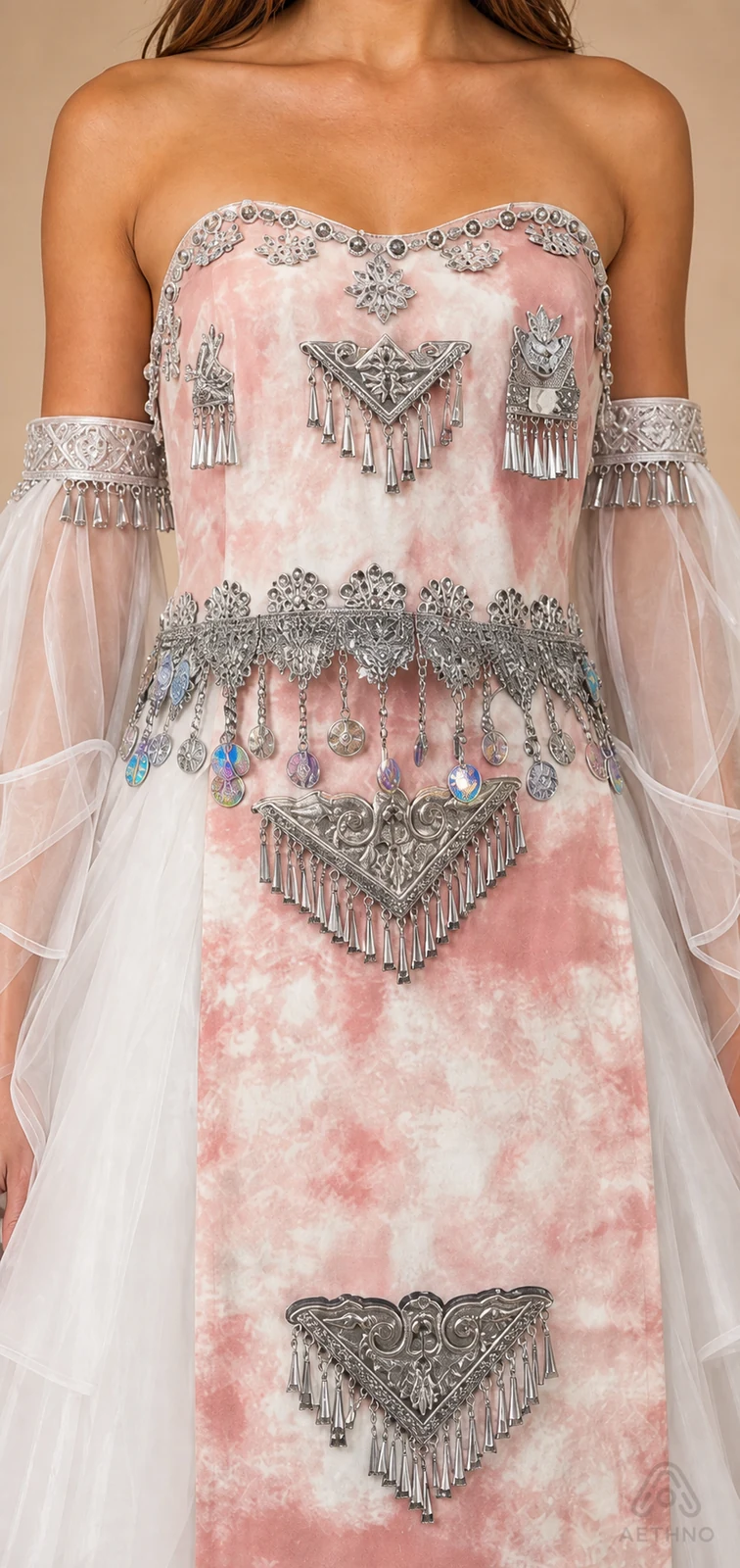 AETHNO Miao-Inspired Embroidered Women's Outfit - Look 260 - Image 6