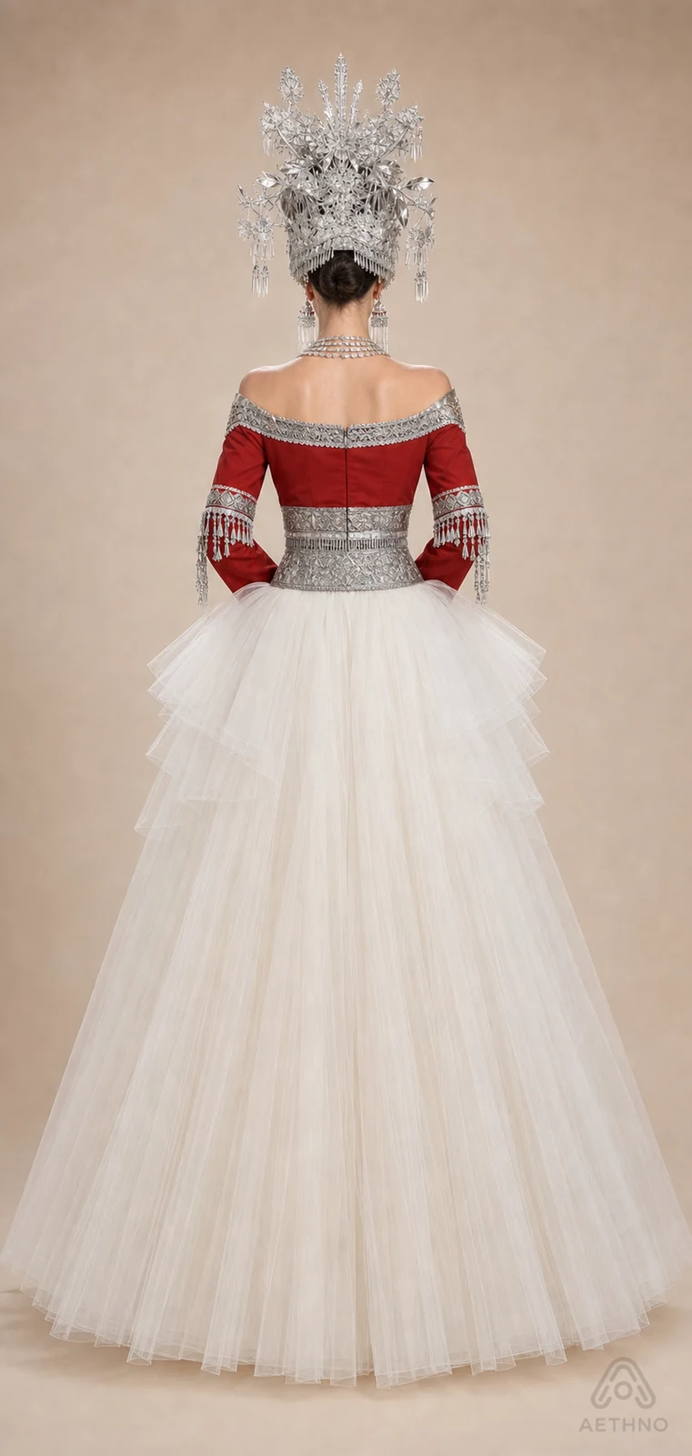 AETHNO Miao-Inspired Embroidered Women's Outfit - Look 261 - Image 4
