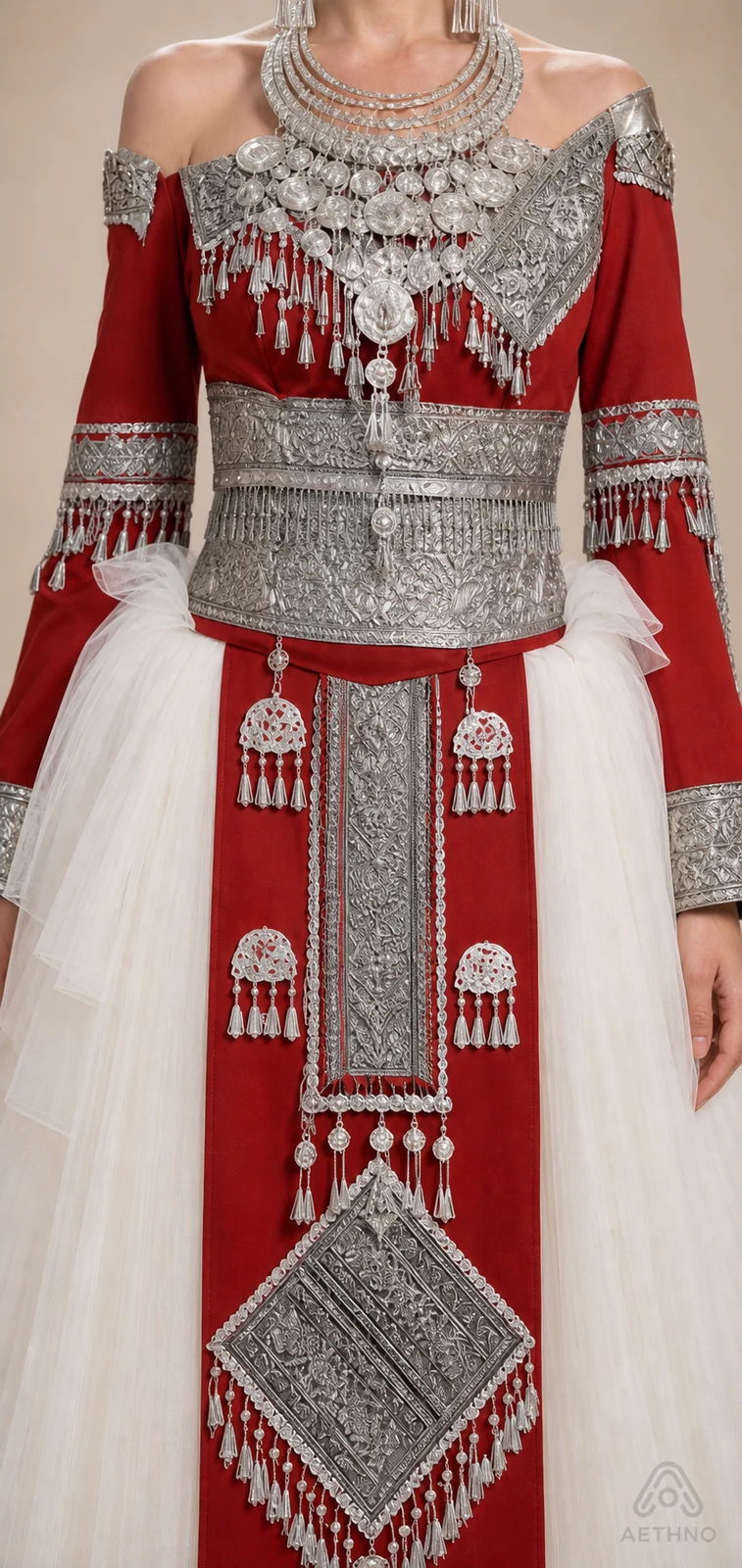 AETHNO Miao-Inspired Embroidered Women's Outfit - Look 261 - Image 6