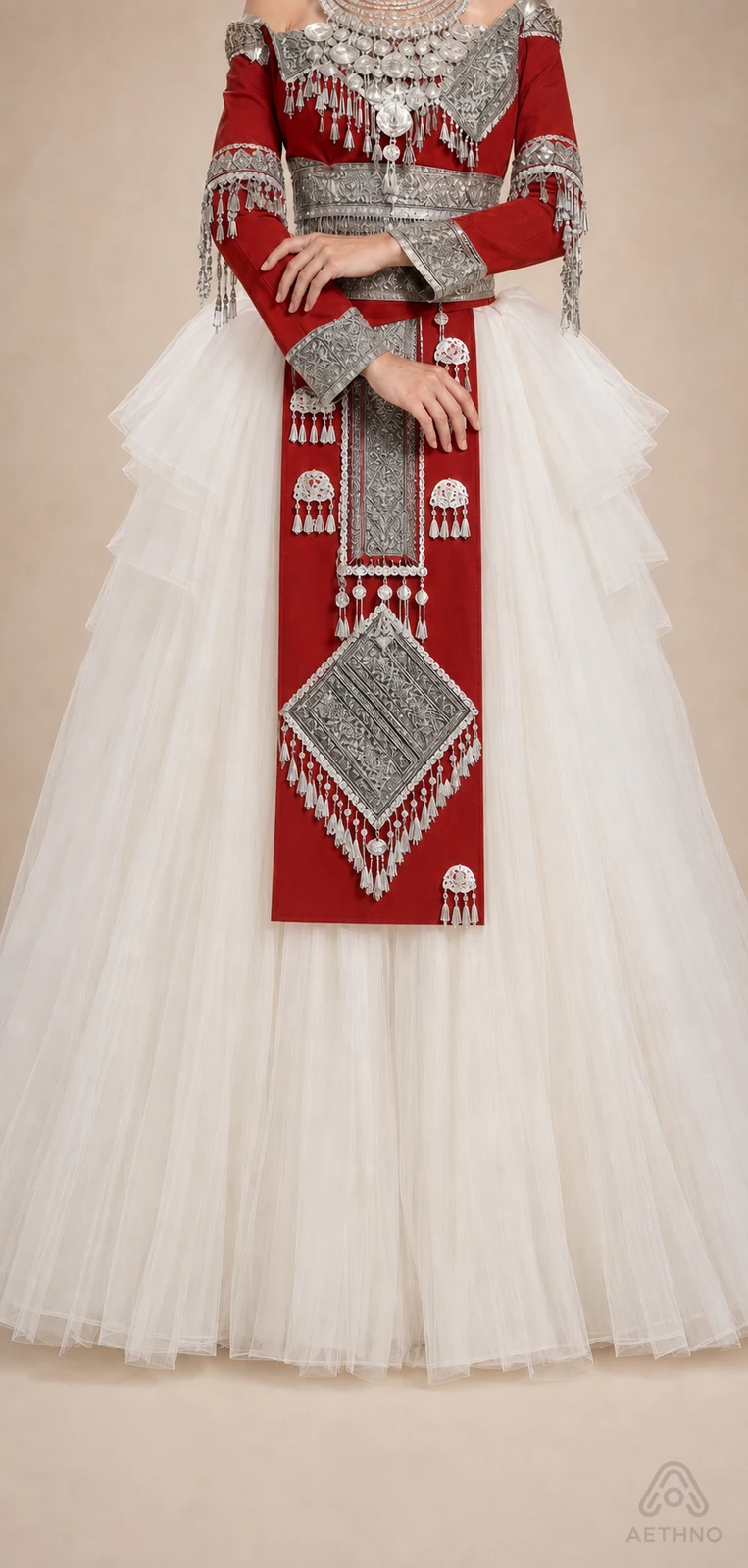 AETHNO Miao-Inspired Embroidered Women's Outfit - Look 261 - Image 8