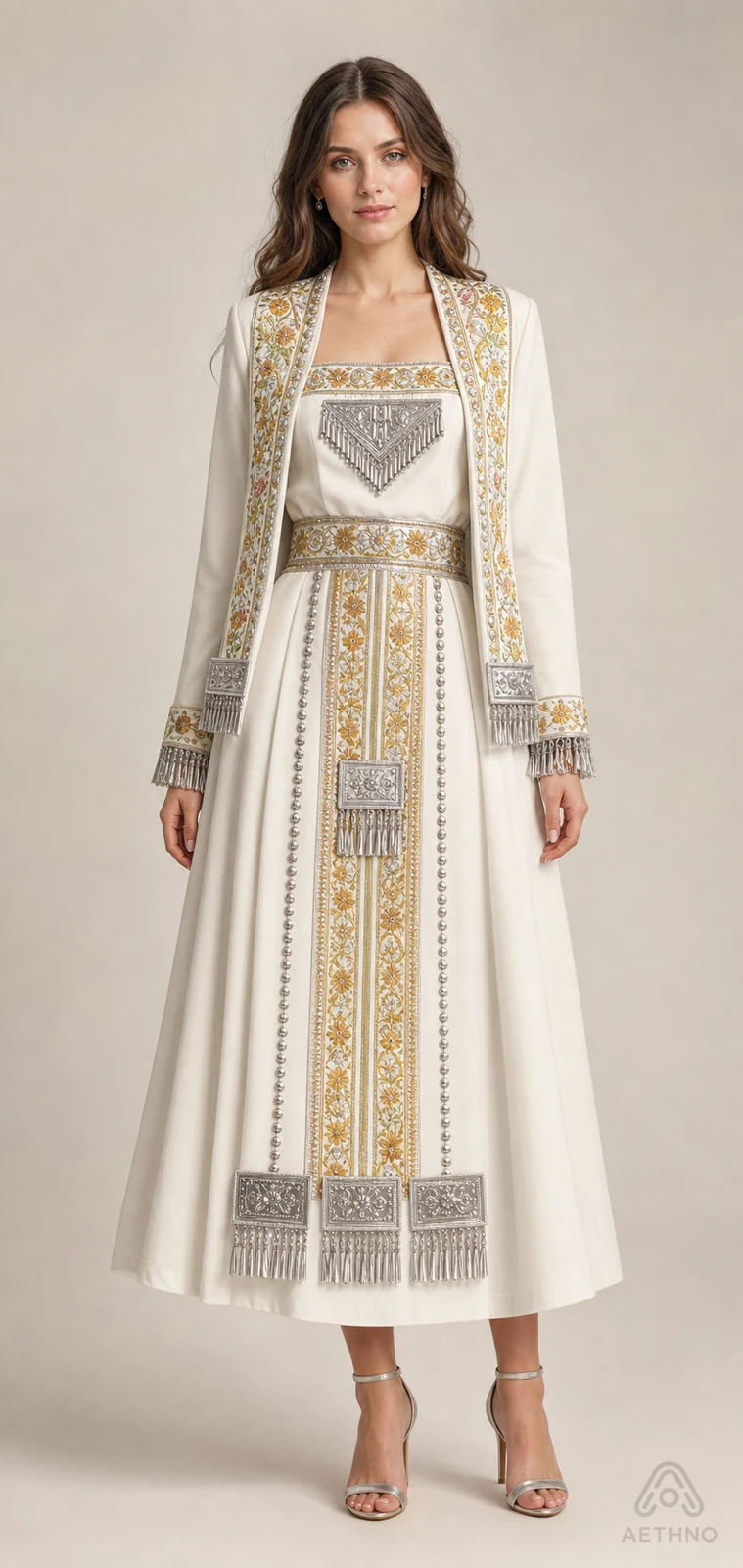 AETHNO Miao-Inspired Embroidered Women's Outfit - Look 268