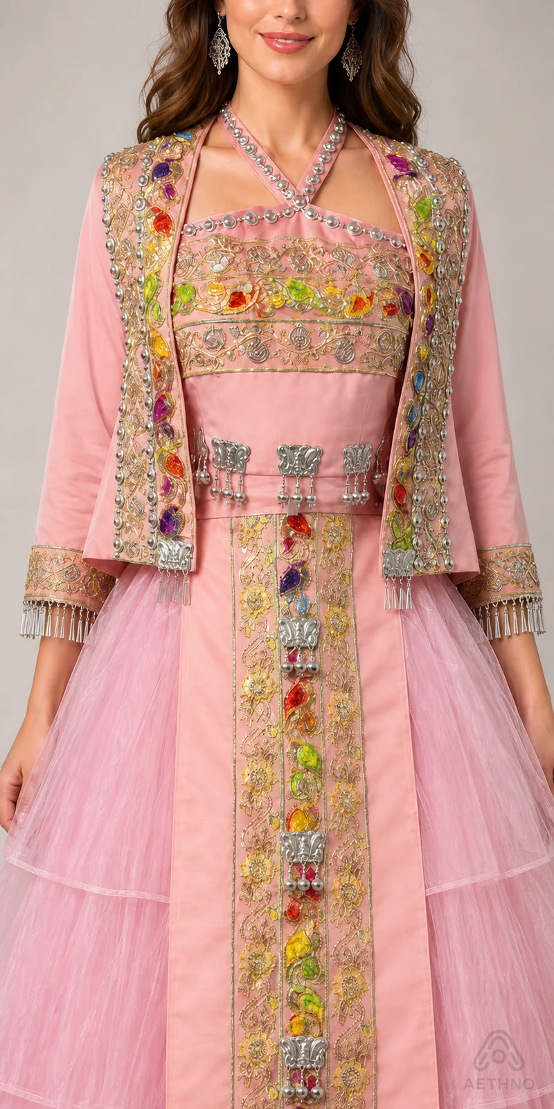 AETHNO Miao-Inspired Embroidered Women's Outfit - Look 269 - Image 6