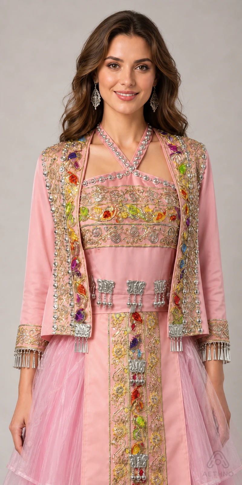 AETHNO Miao-Inspired Embroidered Women's Outfit - Look 269 - Image 7