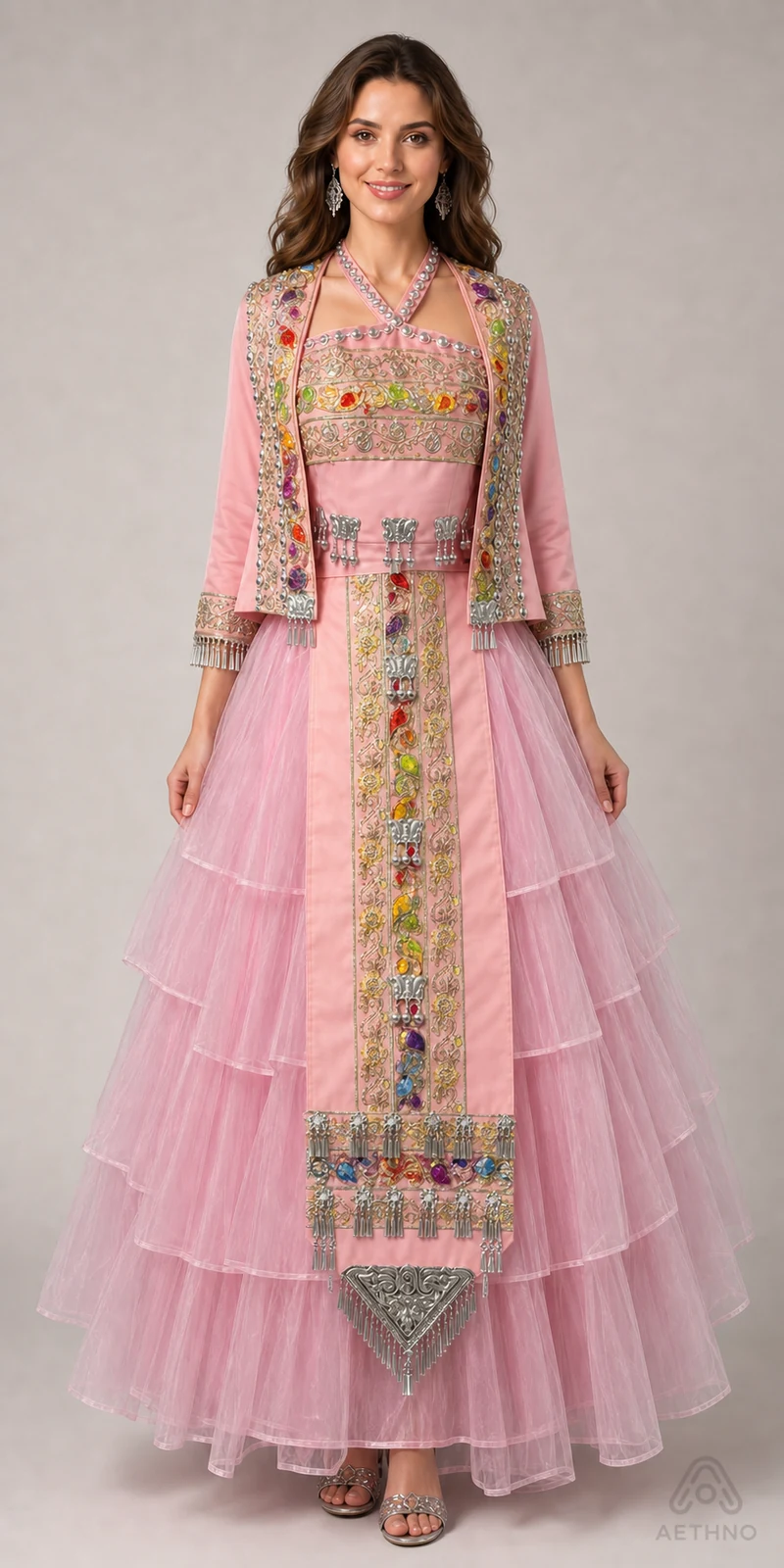 AETHNO Miao-Inspired Embroidered Women's Outfit - Look 269 - Image 8