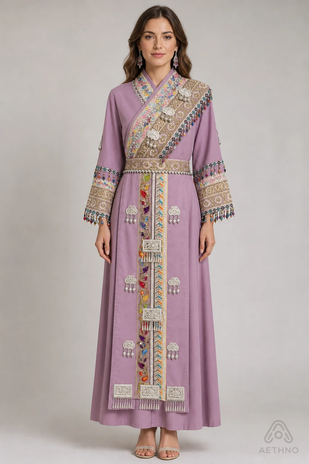 AETHNO Miao-Inspired Embroidered Women's Outfit - Look 272